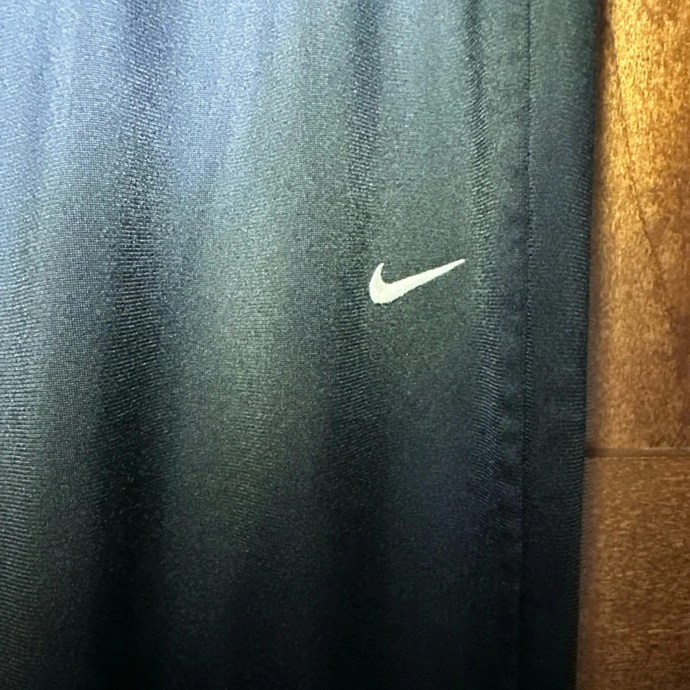 Nike Track‎ Pants Mens Large Black Wide Leg Y2K Vintage Athletic Dept Swoosh